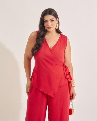 Foto blusa giulia viscose transpassada kayla