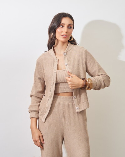 Foto jaqueta malha kayla olivia