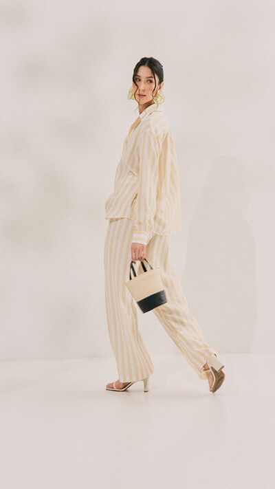 FotoConjunto stripes euro golden quebela