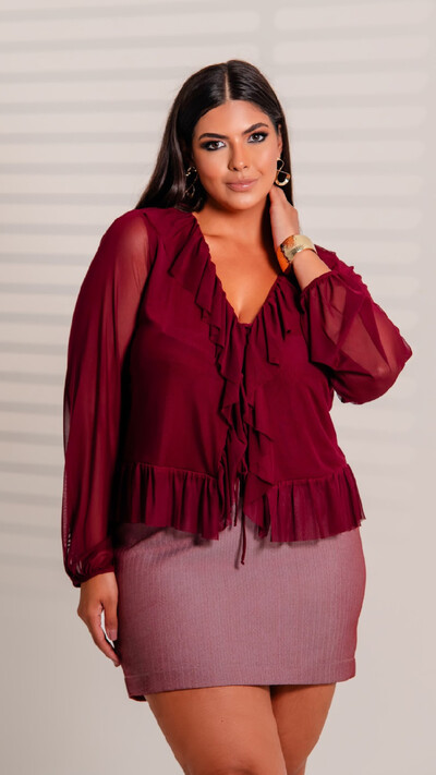 FotoBlusa tule vellure upper