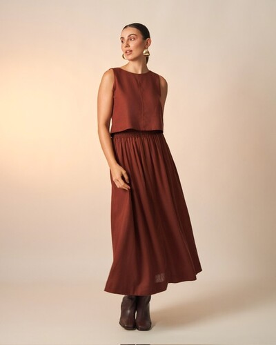 Fotoblusa viscose e linho clea kayla