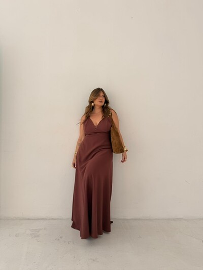 Fotovestido longo darling hotpink