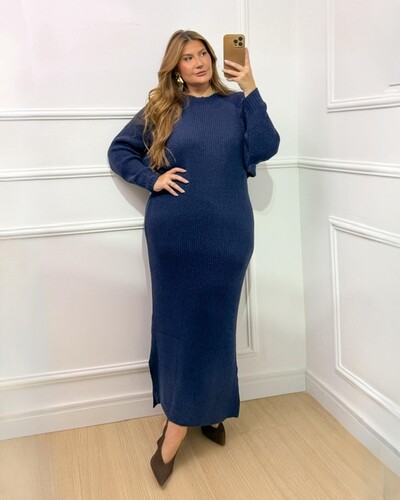 Foto Vestido tricot mousse planet