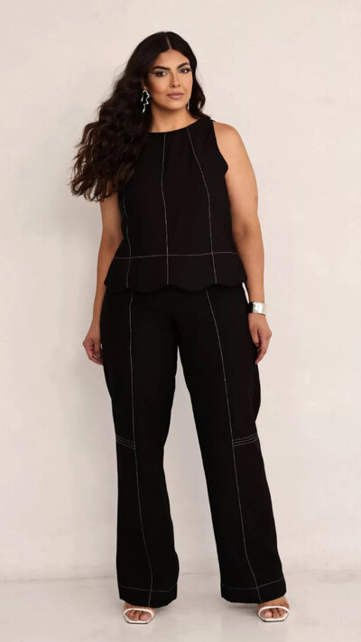 Foto calca rayon sensoriale prespontado upper