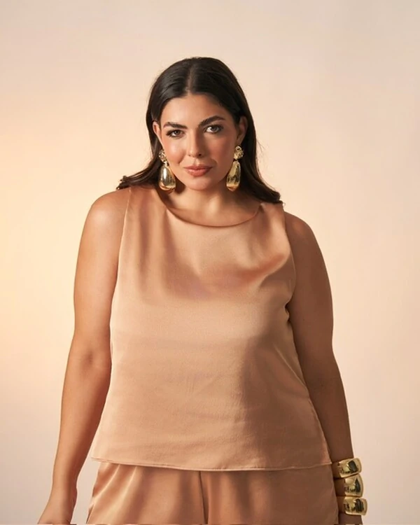 regata melissa tecido poliester acetinado kayla