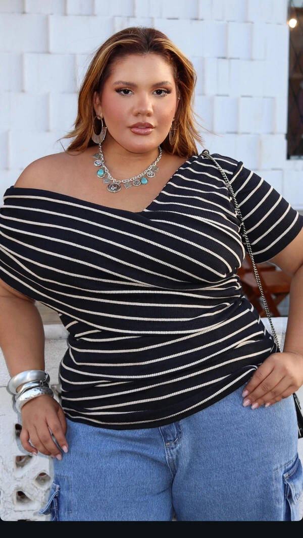 blusa nah listras ribana canelado