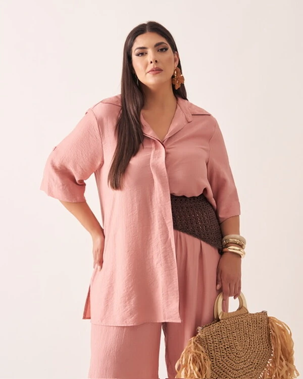 Camisa gil viscose trabalhada kayla