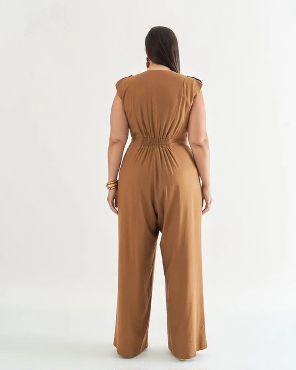 macacao transpasse em linho quebela