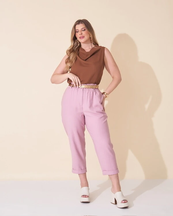 calca francini alfaiataria sarjada kayla