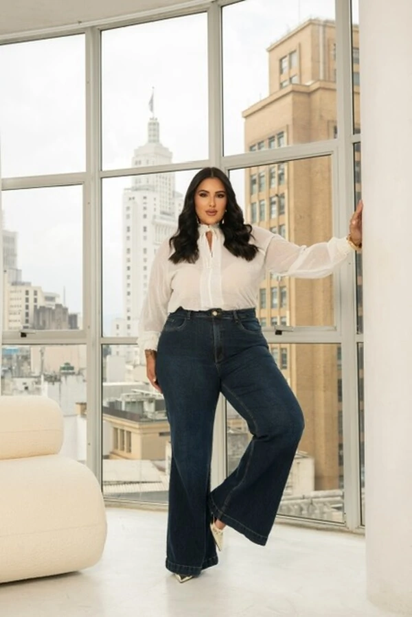 PRE VENDA blusa manga com detalhe lastex divas