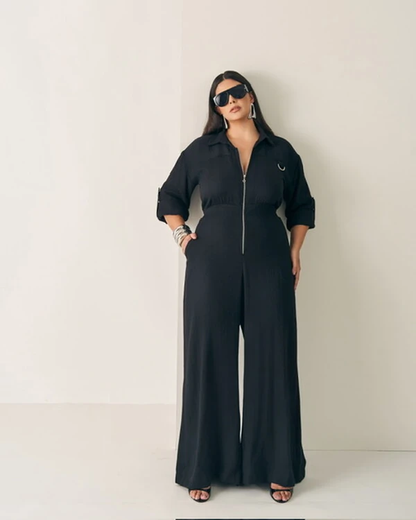 macacao pantalona ziper quebela