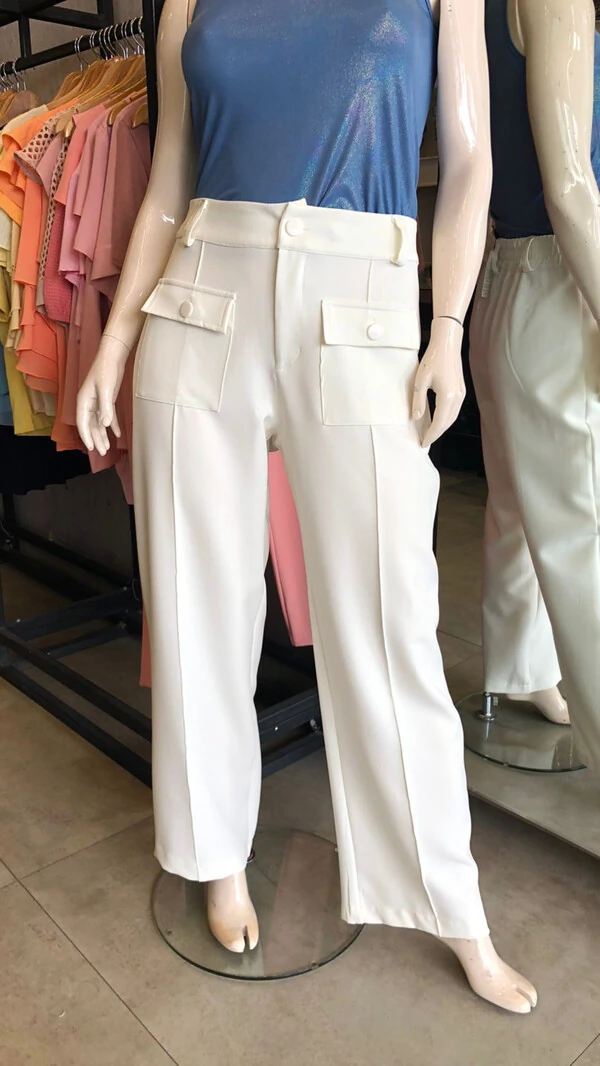 Calca alfaiataria sensoriale combolsos frontais predil