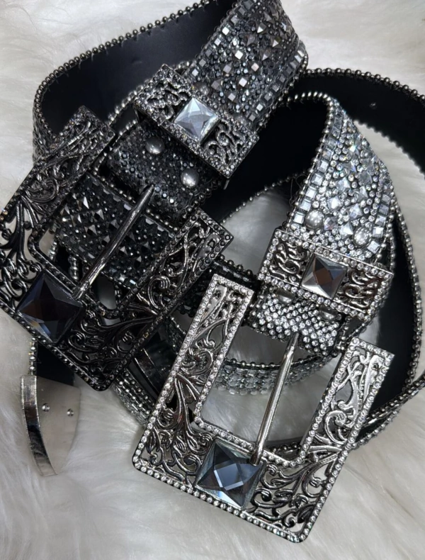 cinto shine pedrarias e strass