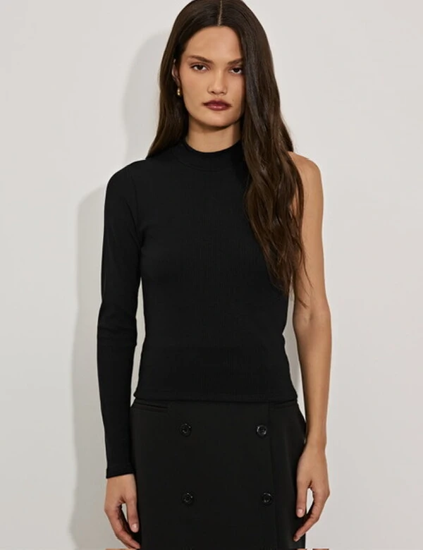 Blusa carol malha assimetrica kayla