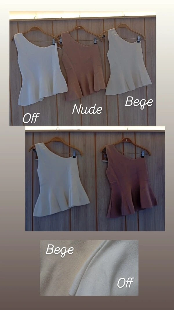 Blusa peplum aurora trico modal planet