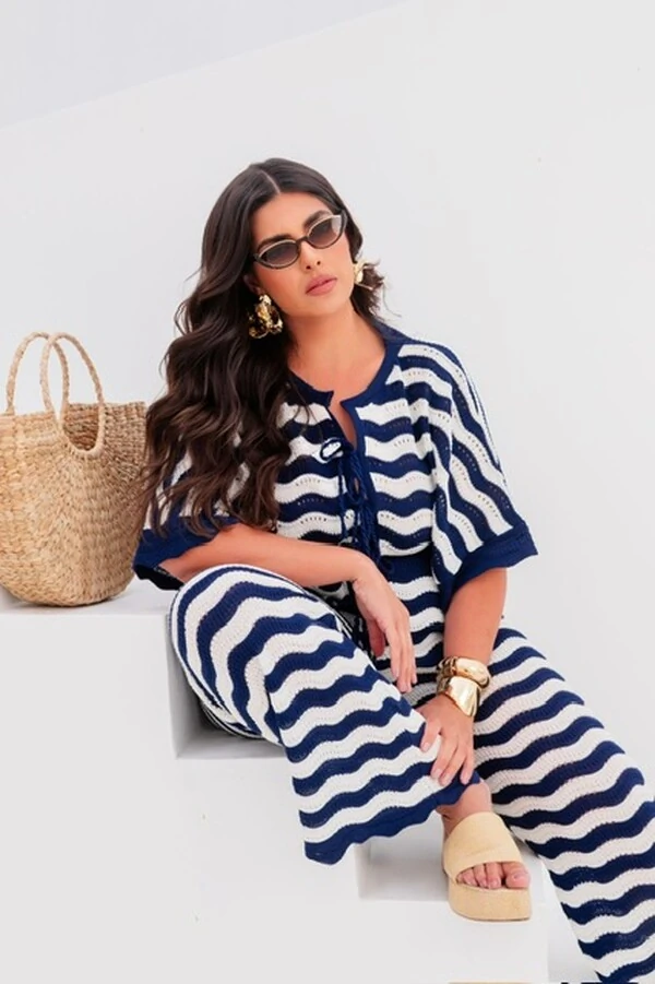 conjunto tricot zigzag lacinhos planet0