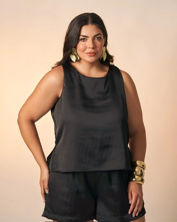 regata melissa tecido poliester acetinado kayla