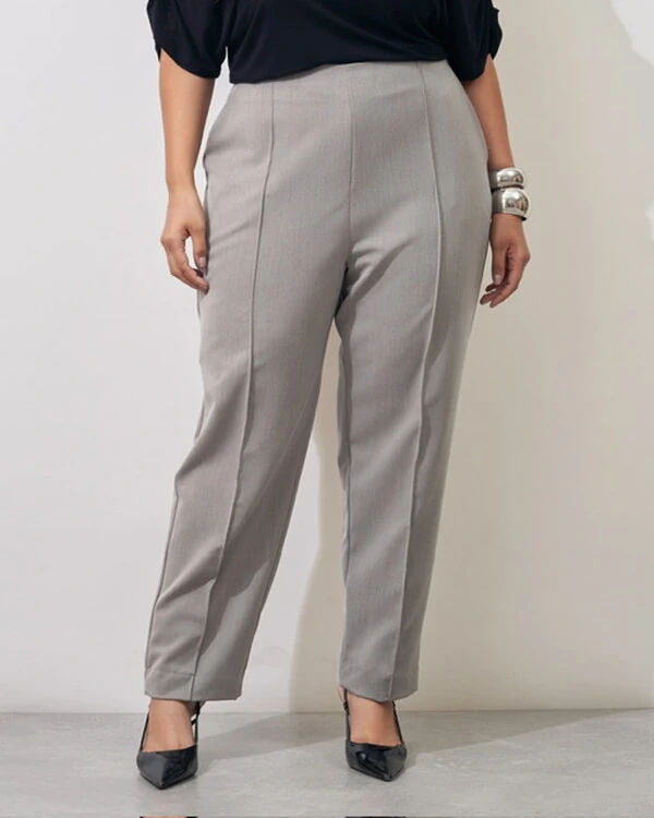 calca reta alfaiataria com nervura frontal gloria kayla