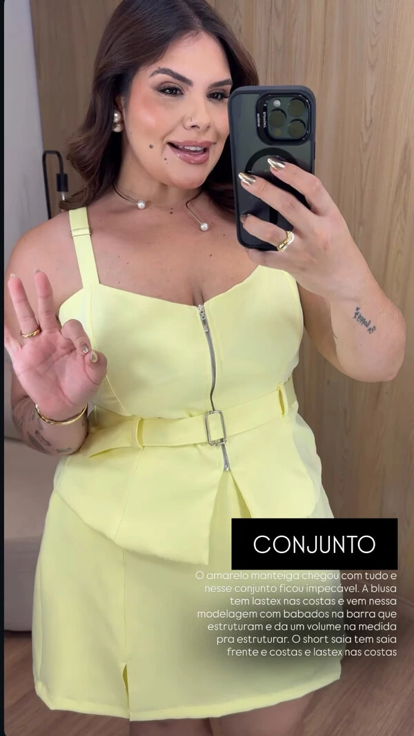 Conjunto alfaiataria frantchesca natal