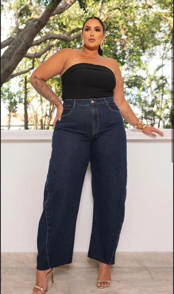 Calça barrel blue divas