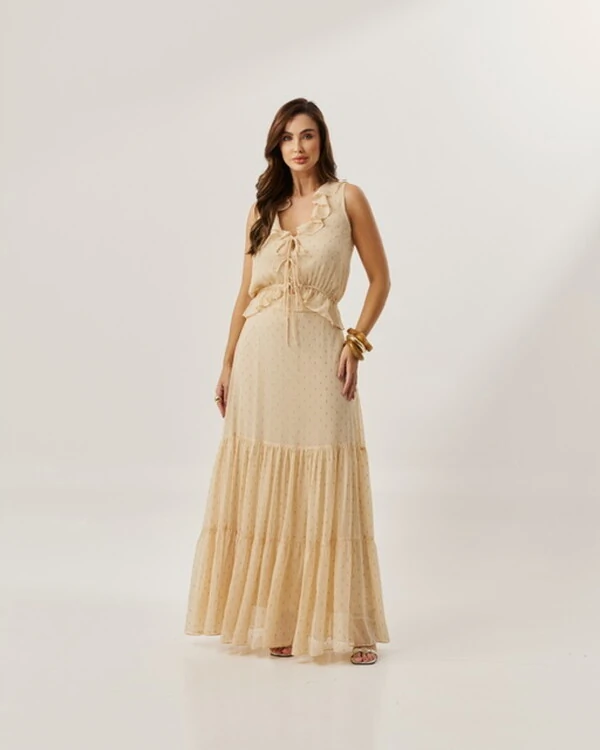 conjunto em crepe ggt com lurex chuvisco quebela