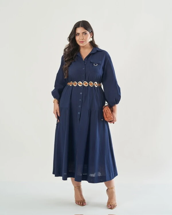 pre venda vestido chemise botoes quebela