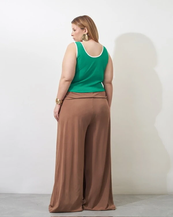 regata canelada brasil bordada kayla