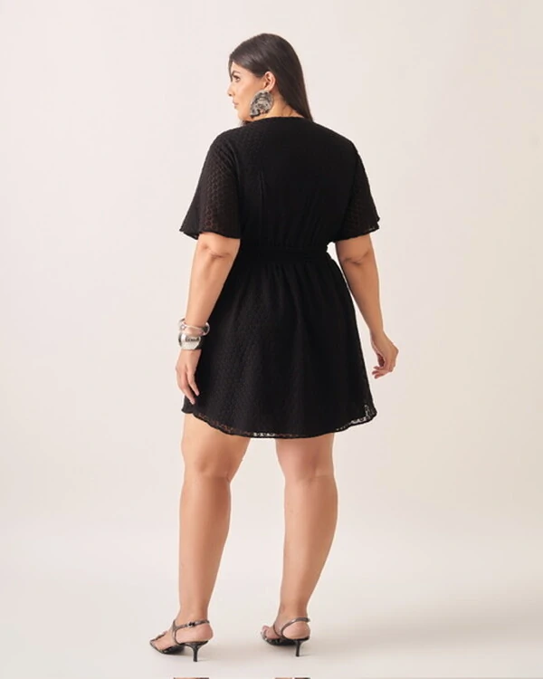 vestido brubs crepe assimetrico kayla