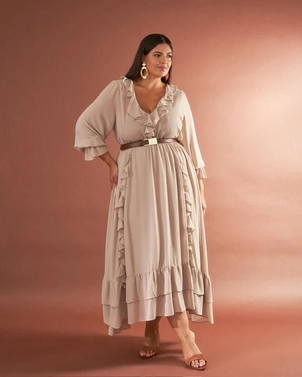 vestido jabour boho crepe quebela