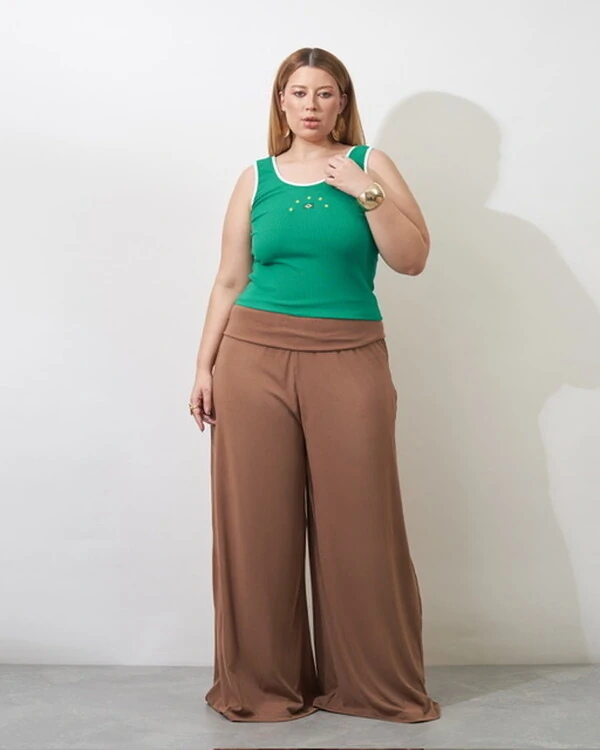 regata canelada brasil bordada kayla