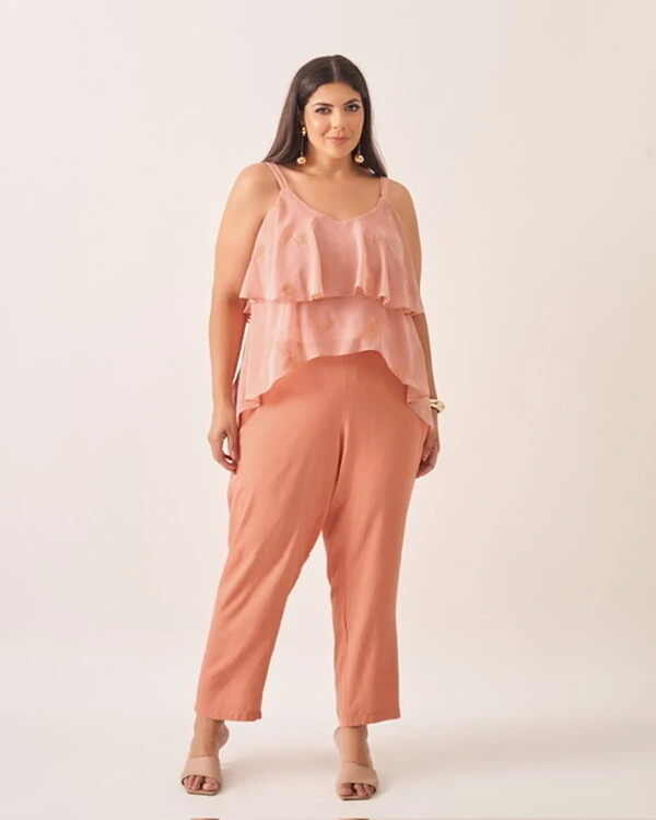 Blusa regata jabour cibele crepe kayla