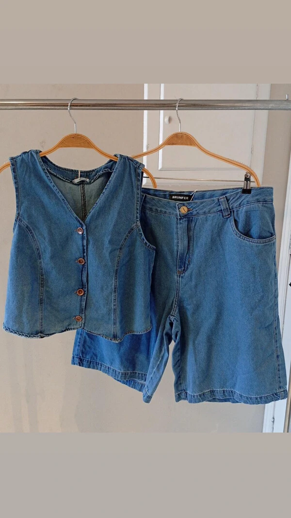 colete jeans 100%celia brunf