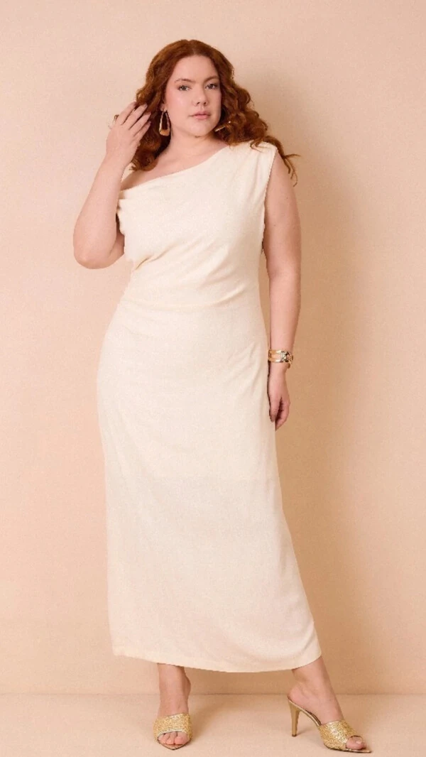 Vestido ombro linho sml provador