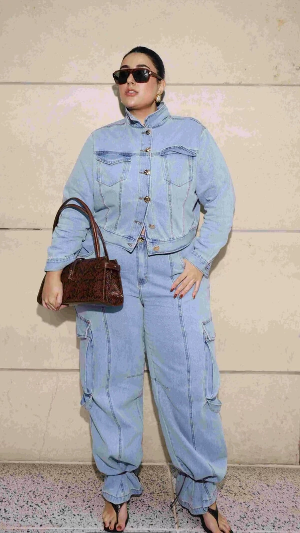 calca cargo blue jeans izzat