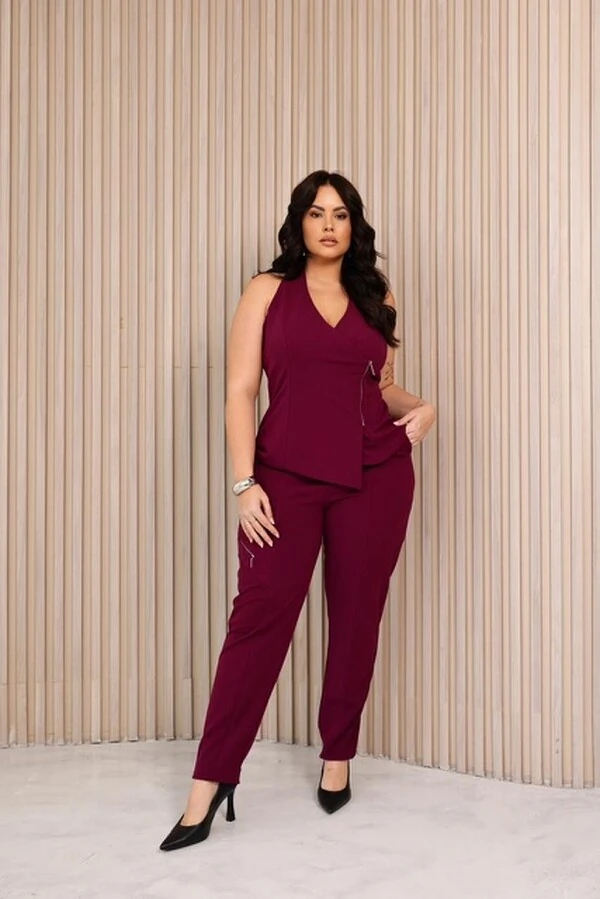 blusa alfaiataria crepe scuba diana upper