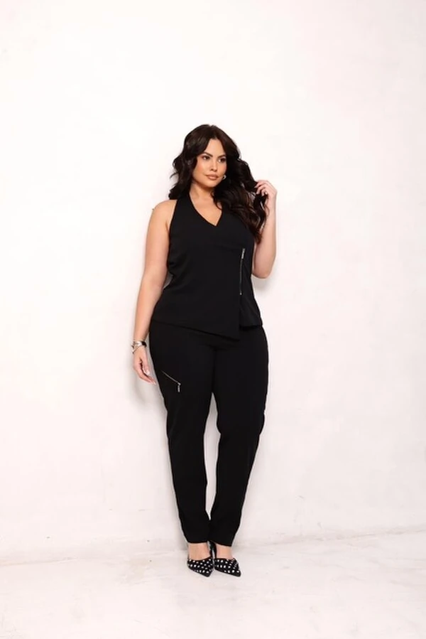 blusa alfaiataria crepe scuba diana upper