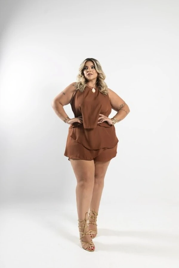 vestido macaquinho crepe calmaria milan