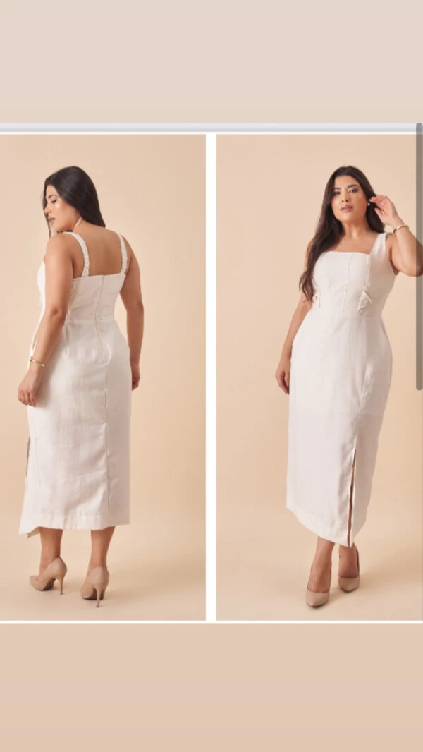 Vestido alfaiataria sensoriale linho tami upper