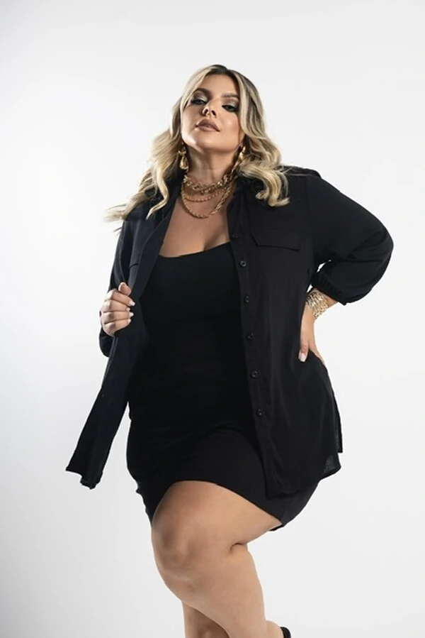 pre venda camisa viscolinho com elastano atual milan