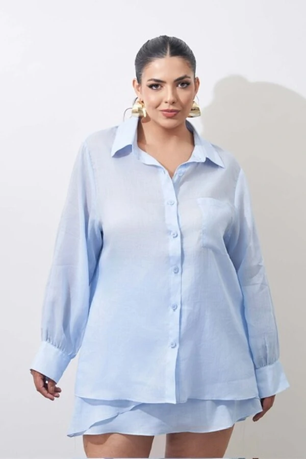 camisa ramie 100% kayla