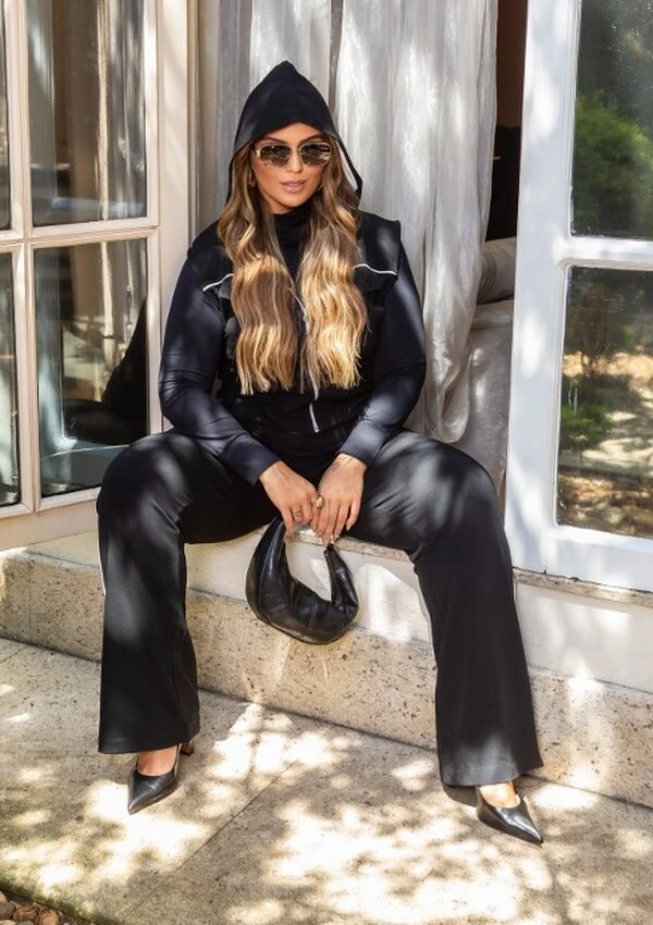 Pre venda Conjunto moletinho capuz mr fr