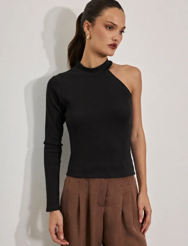 Blusa carol malha assimetrica kayla