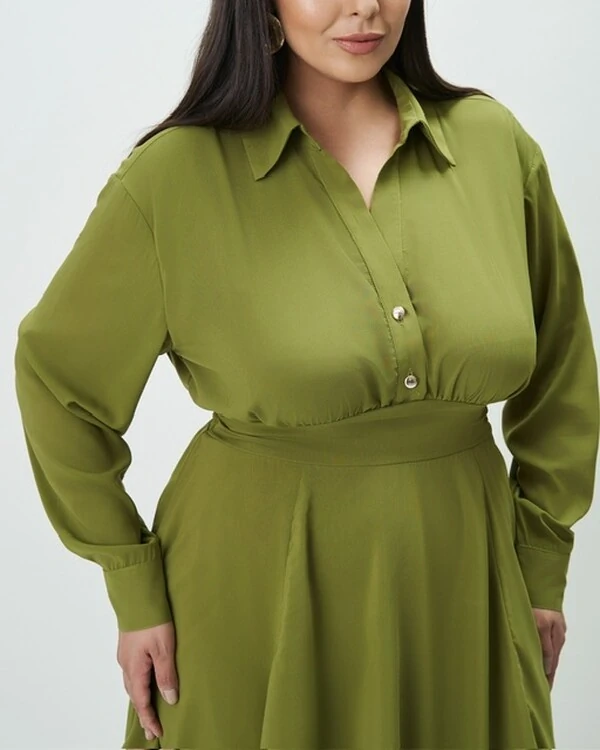 vestido curto camisa chemise quebela