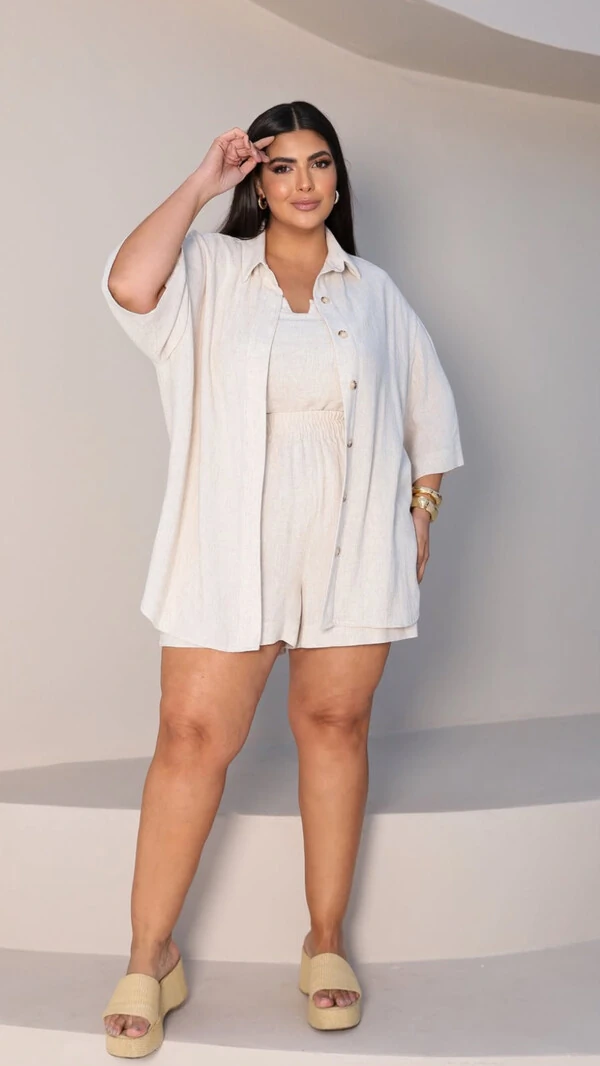 shorts linho cairo zoe upper