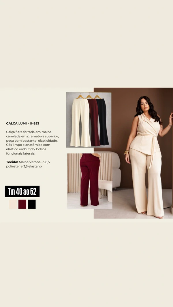 Calca lumi flare upper