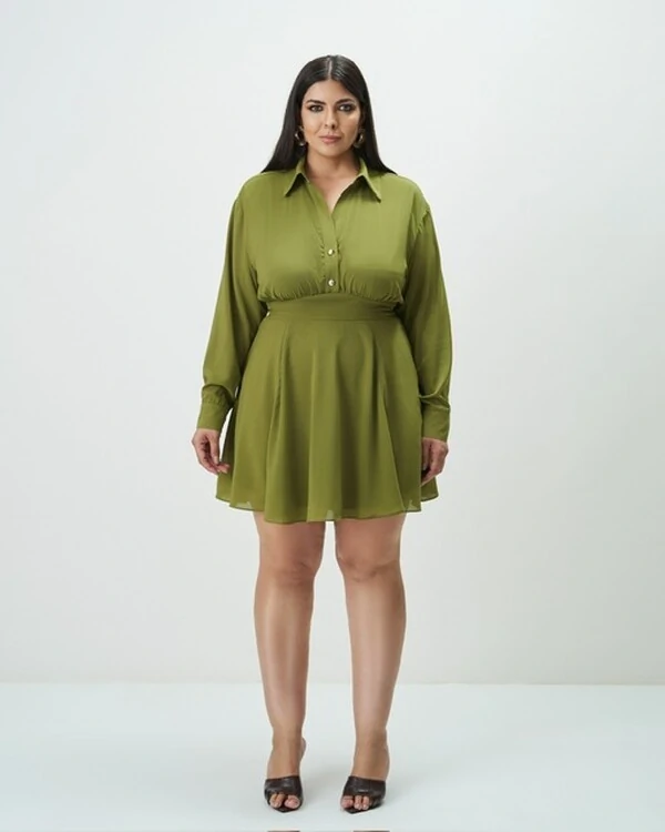 vestido curto camisa chemise quebela