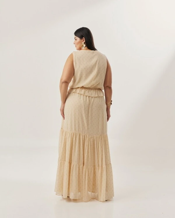 conjunto em crepe ggt com lurex chuvisco quebela
