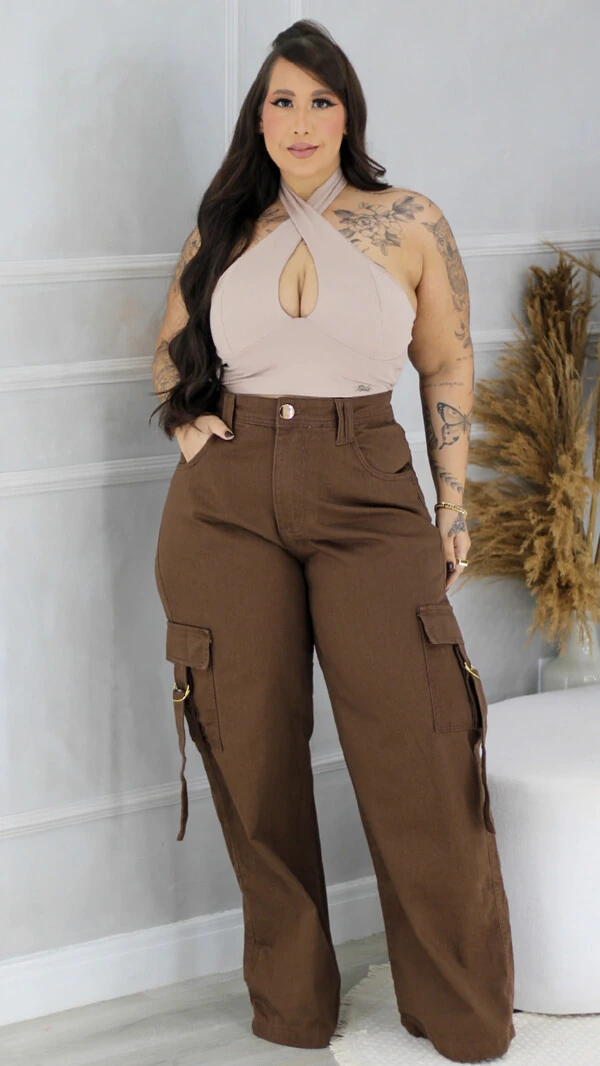 calca jeans montain cargo