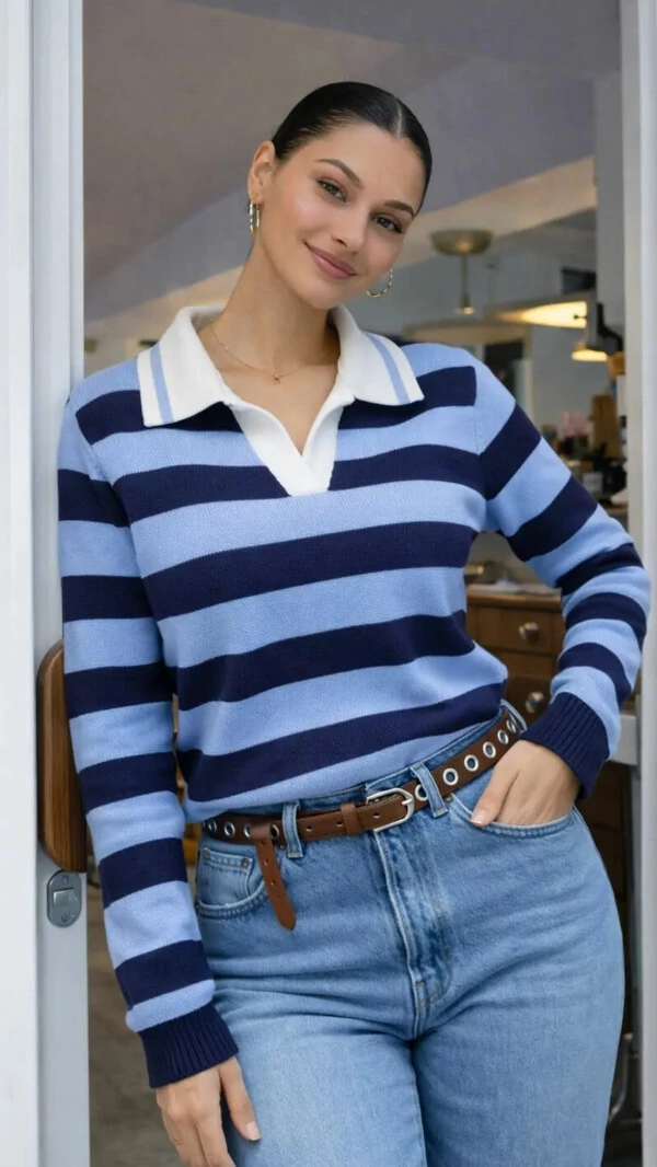 PRE VENDA Blusa tricot mousse listrada polo planet alice