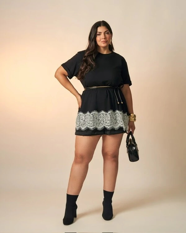 t shirt over sized chant com renda kayla